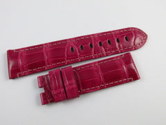 New Panerai 22mm Pink Alligator Strap OEM