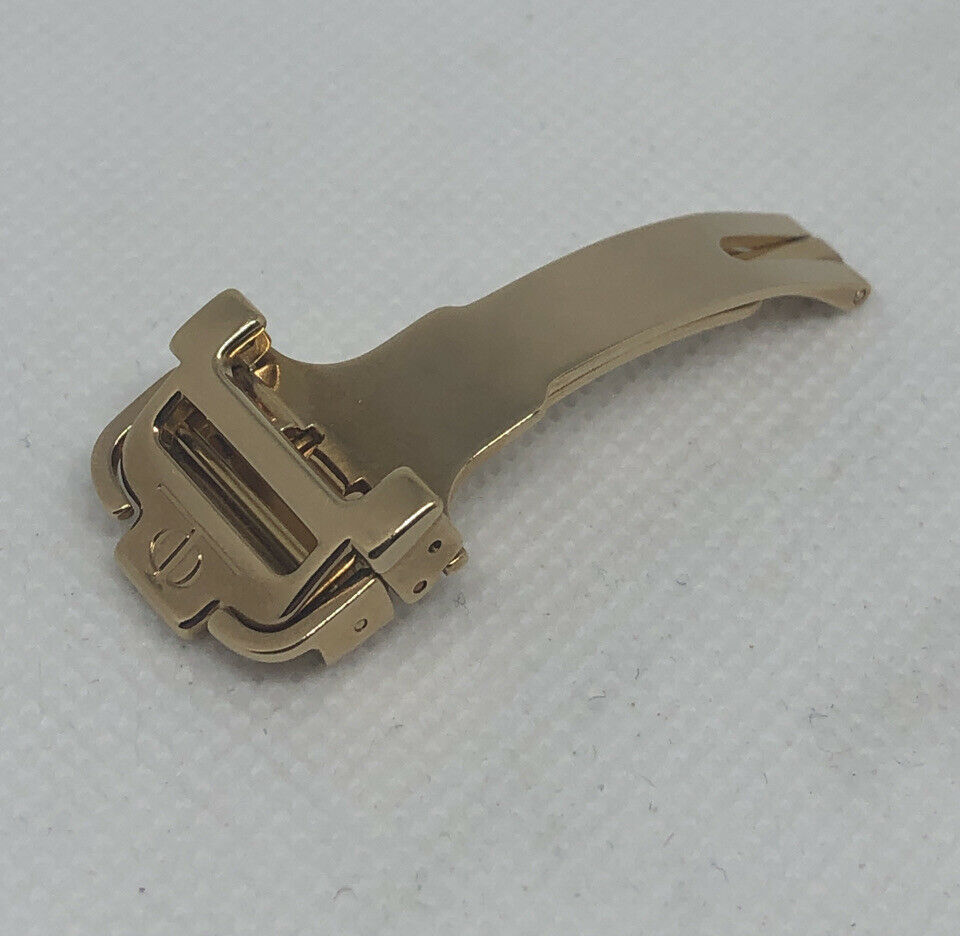 New Baume Mercier 16mm Gold Plated Stainless Steel Deployant Buckle OEM Genuine