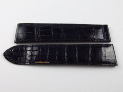 Cartier 20mm Navy Blue Alligator Strap OEM Bag