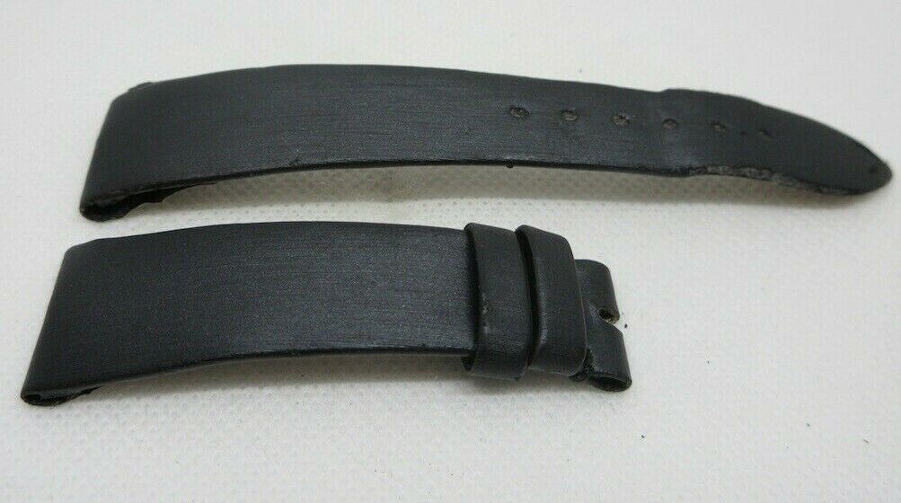 Audemars Piguet 20mm Satin Leather Strap Black OEM Genuine Fabric