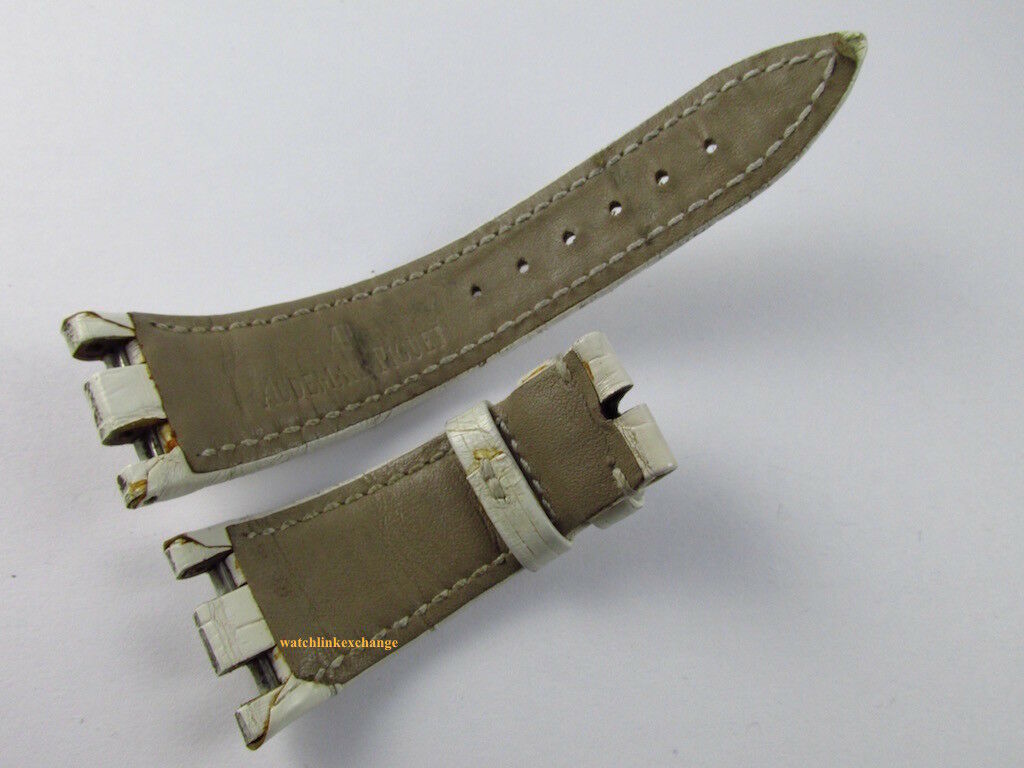 Audemars Piguet Royal Oak Offshore 21mm White Alligator Strap OEM
