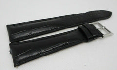 Camille Fournet 21mm Black Alligator Strap Buckle Genuine