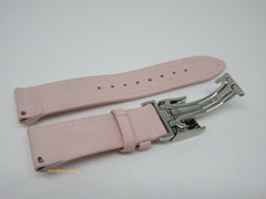 New Jacob & Co. 20mm Pink Poly Rubber Strap Deployant Buckle Stainless Steel
