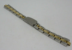 Stainless Steel 18k Gold Watch Bracelet Italian Aftermarket