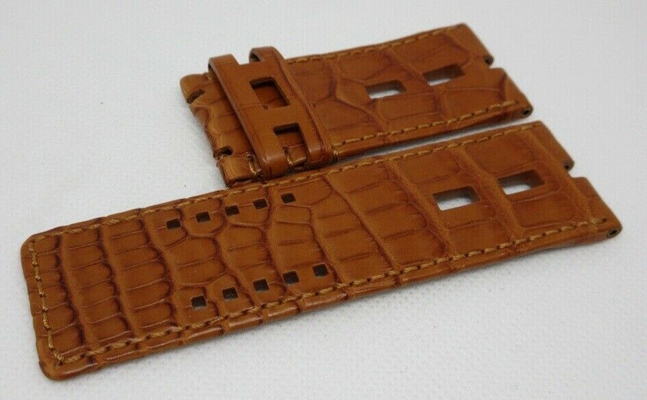 New Roger Dubuis T26 28mm Brown Alligator Strap OEM Genuine