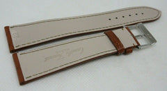 New Camille Fournet 22mm Brown Alligator Strap Genuine Steel Buckle Bag OEM