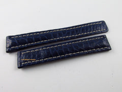 New Breitling 15mm Blue Alligator Strap 539P OEM