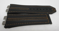 Hublot Big Bang Unico 27mm Black Orange Leather Rubber Strap OEM