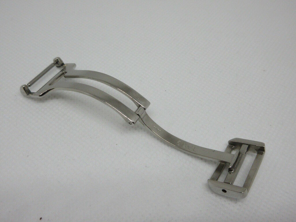 New Ebel 16mm Deployant Buckle Stainless Steel Polished OEM Bag