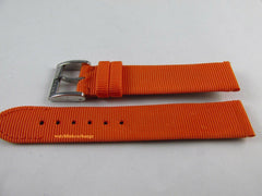 New Bedat & Co. 16mm Orange Silk Grosgrain Strap Stainless Steel Buckle OEM