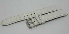 Baume Mercier 16mm White Alligator Strap Genuine OEM Stainless Steel Tang Buckle