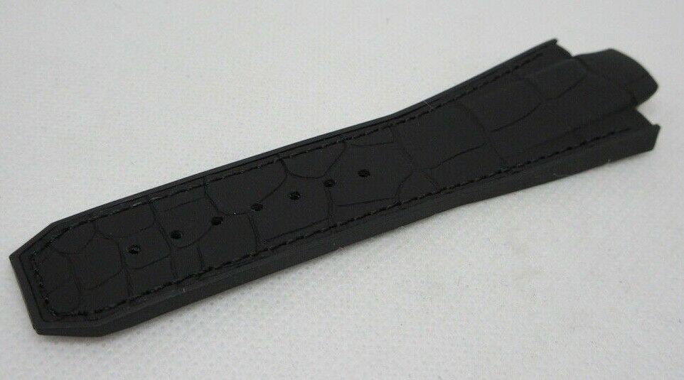 Girard Perregaux Sea Hawk Black Alligator Strap Rubber OEM Genuine 1 Piece