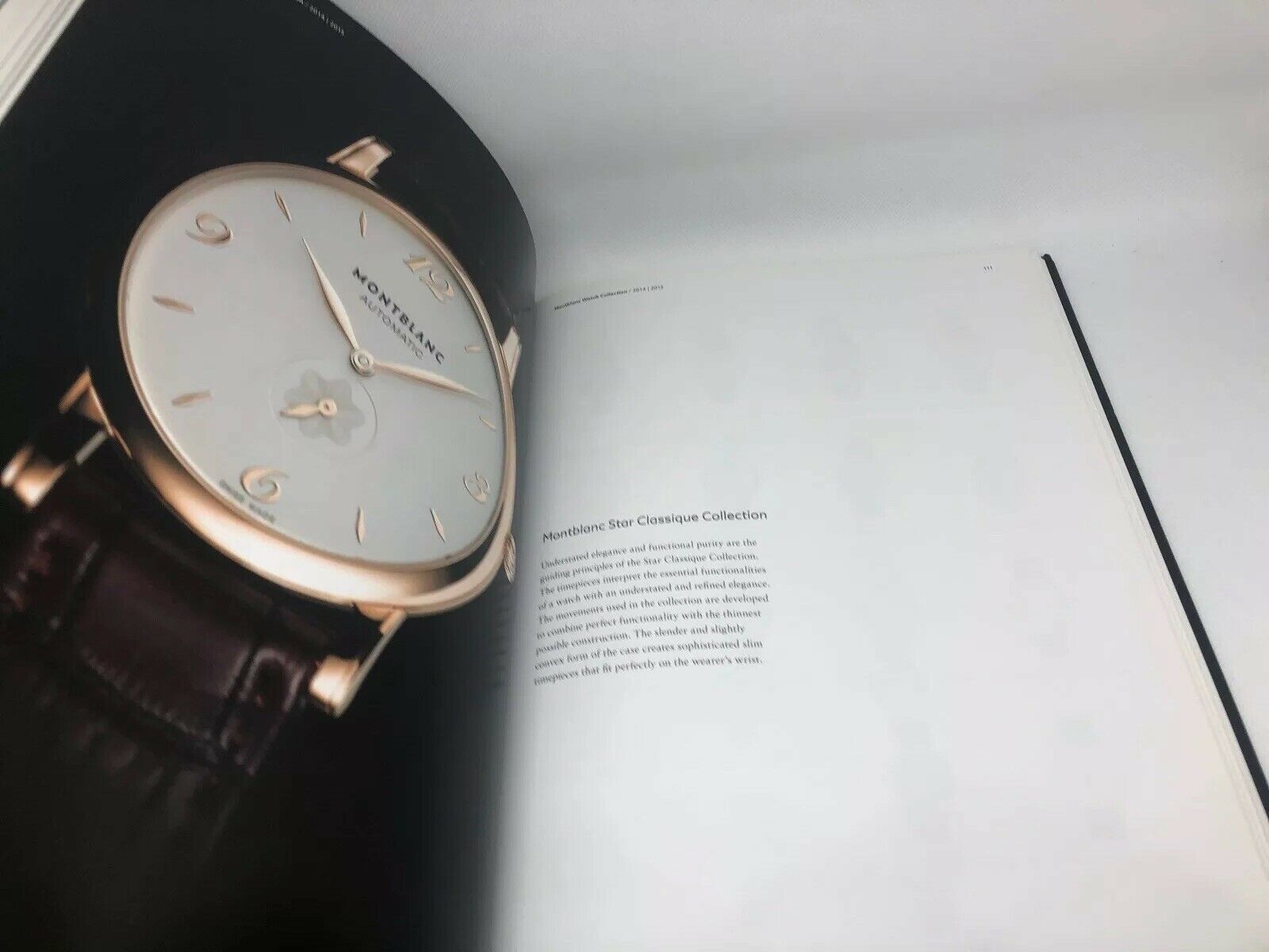 Montblanc Watch Manual Guide Hardcover Book 2014 2015