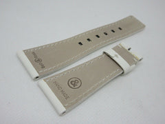 Bell & Ross 24mm White Leather Strap Glossy OEM