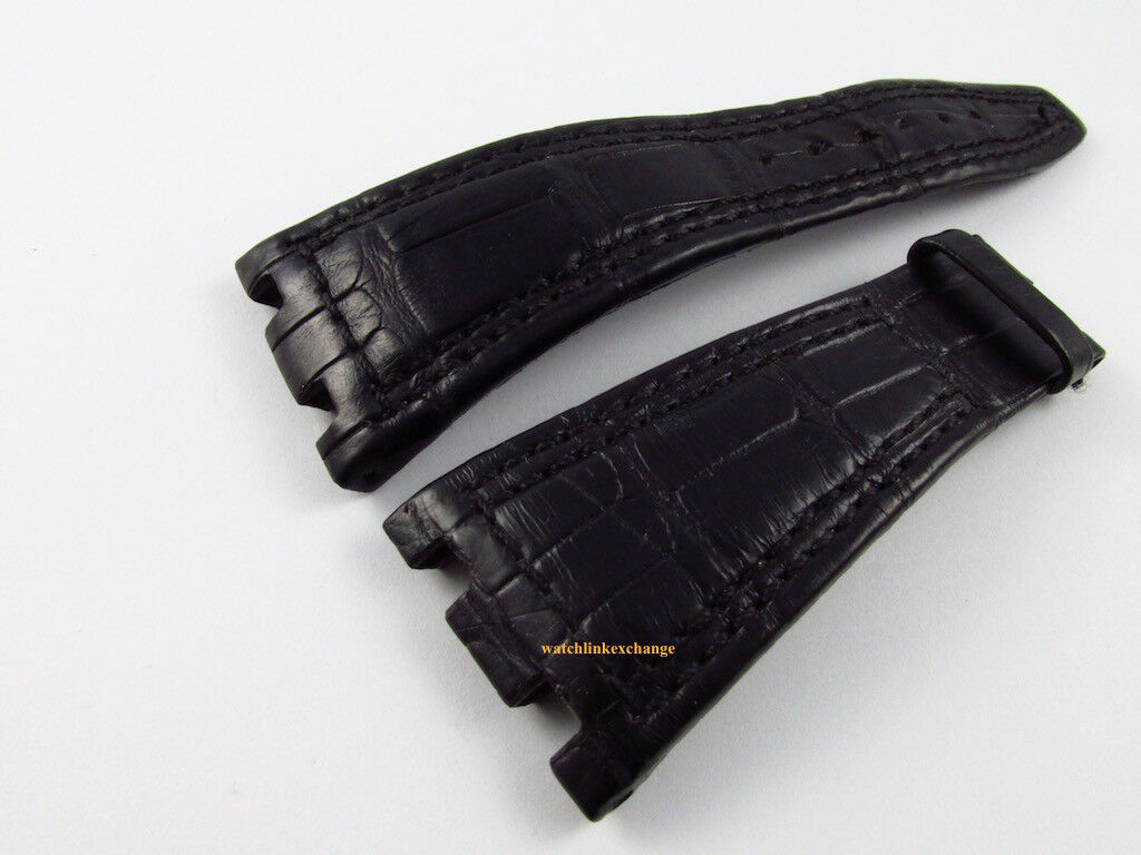 Audemars Piguet Royal Oak Offshore 28mm Black Alligator Strap OEM