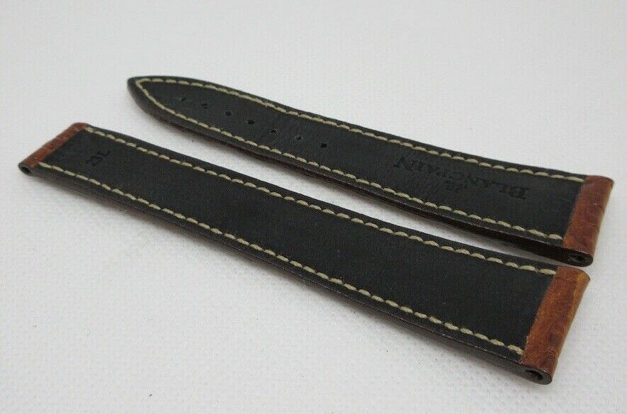 Blancpain 20mm Brown Alligator Strap OEM Genuine XL Size