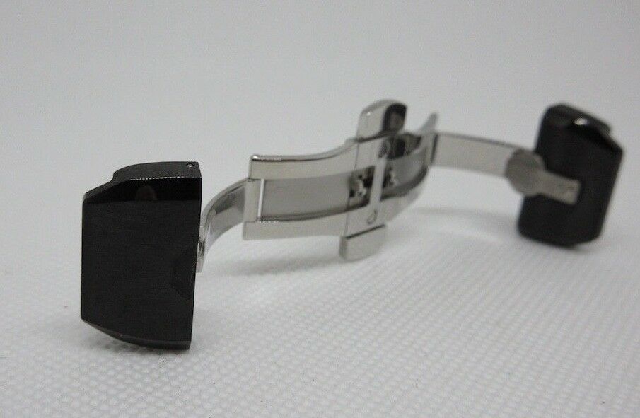 New Cvstos 18mm Stainless Steel Black Ceramic Deployant Buckle OEM