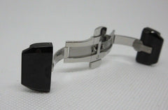New Cvstos 18mm Stainless Steel Black Ceramic Deployant Buckle OEM