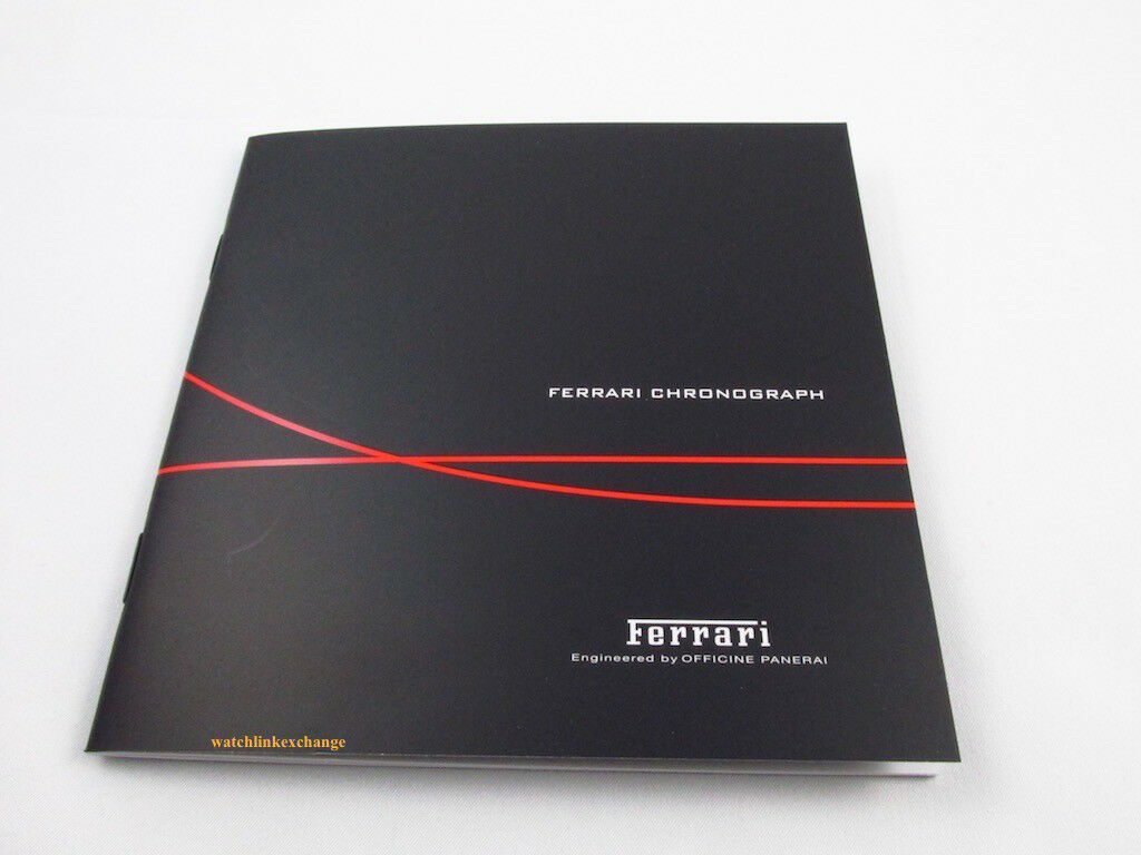 Panerai Ferrari Triple Watch Box Set Manual Red OEM Ferrari Chronograph