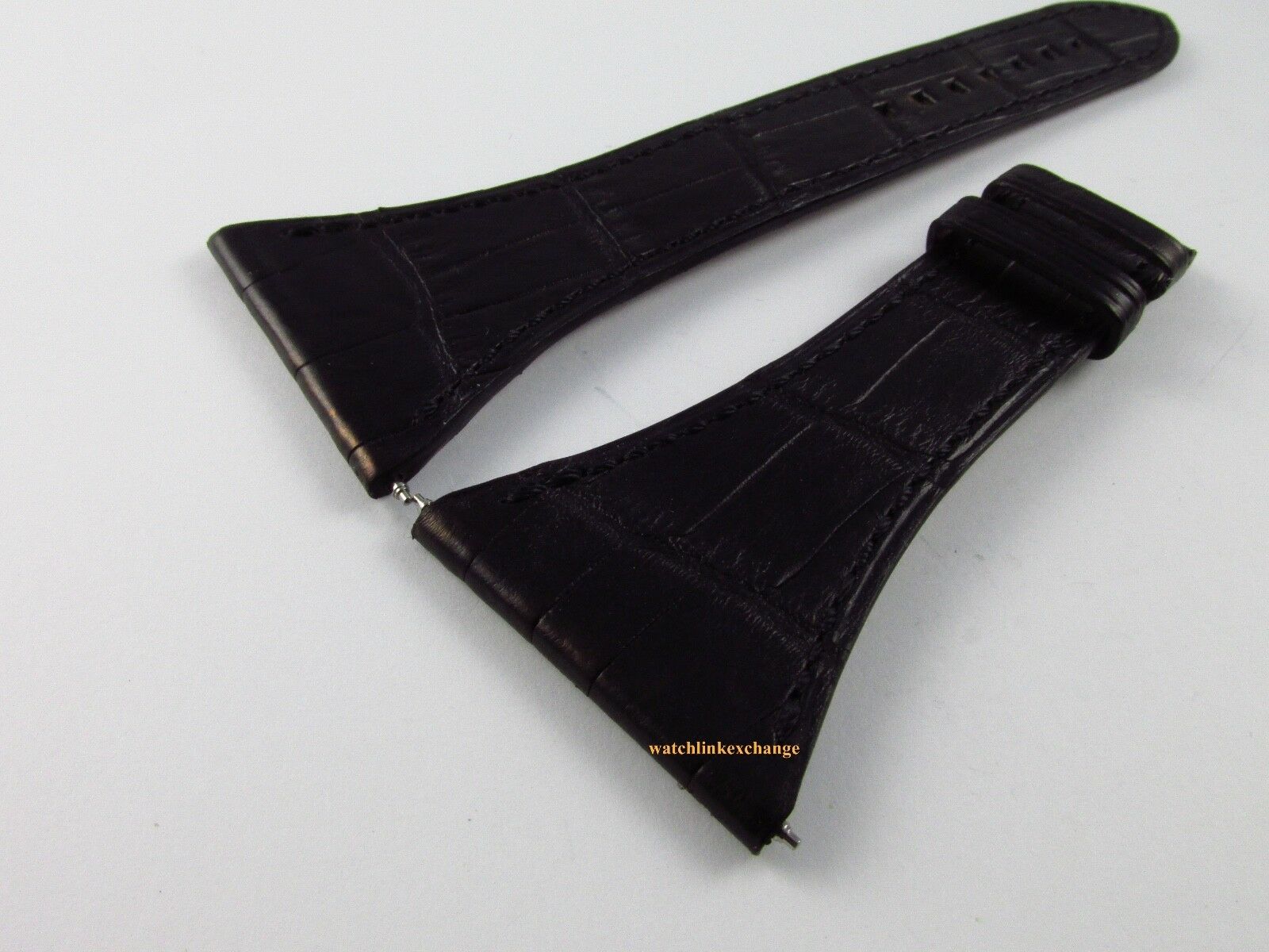 New Harry Winston 35mm Black Alligator Strap for Avenue Squared Collection OEM