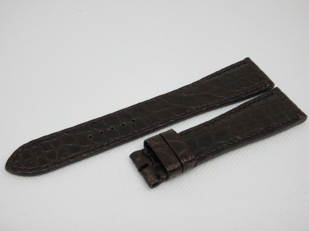 New Roger Dubuis 20mm Brown Alligator Strap XL Size