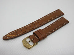 New Tag Heuer 14mm Brown Leather Strap Buckle
