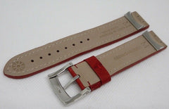 New Giuliano Mazzuoli Manometro 18mm Red Leather Strap Stainless Steel Buckle