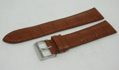 New Camille Fournet 21mm Brown Alligator Strap Genuine Steel Buckle Bag OEM