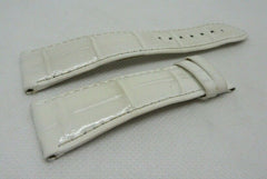 Franck Muller 22mm White Alligator Strap OEM Genuine Glossy
