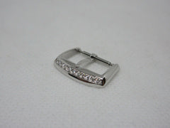 New Franck Muller 16mm 18k White Gold Diamond Tang Buckle OEM Genuine
