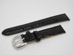 Franck Muller Diamond Stainless Steel Buckle 14mm Black Alligator Strap