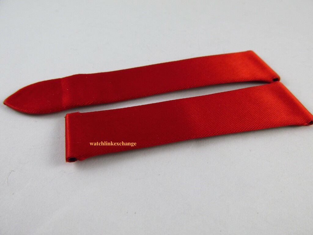 Bedat & Co. 19mm Red Silk Leather Strap OEM Short Size