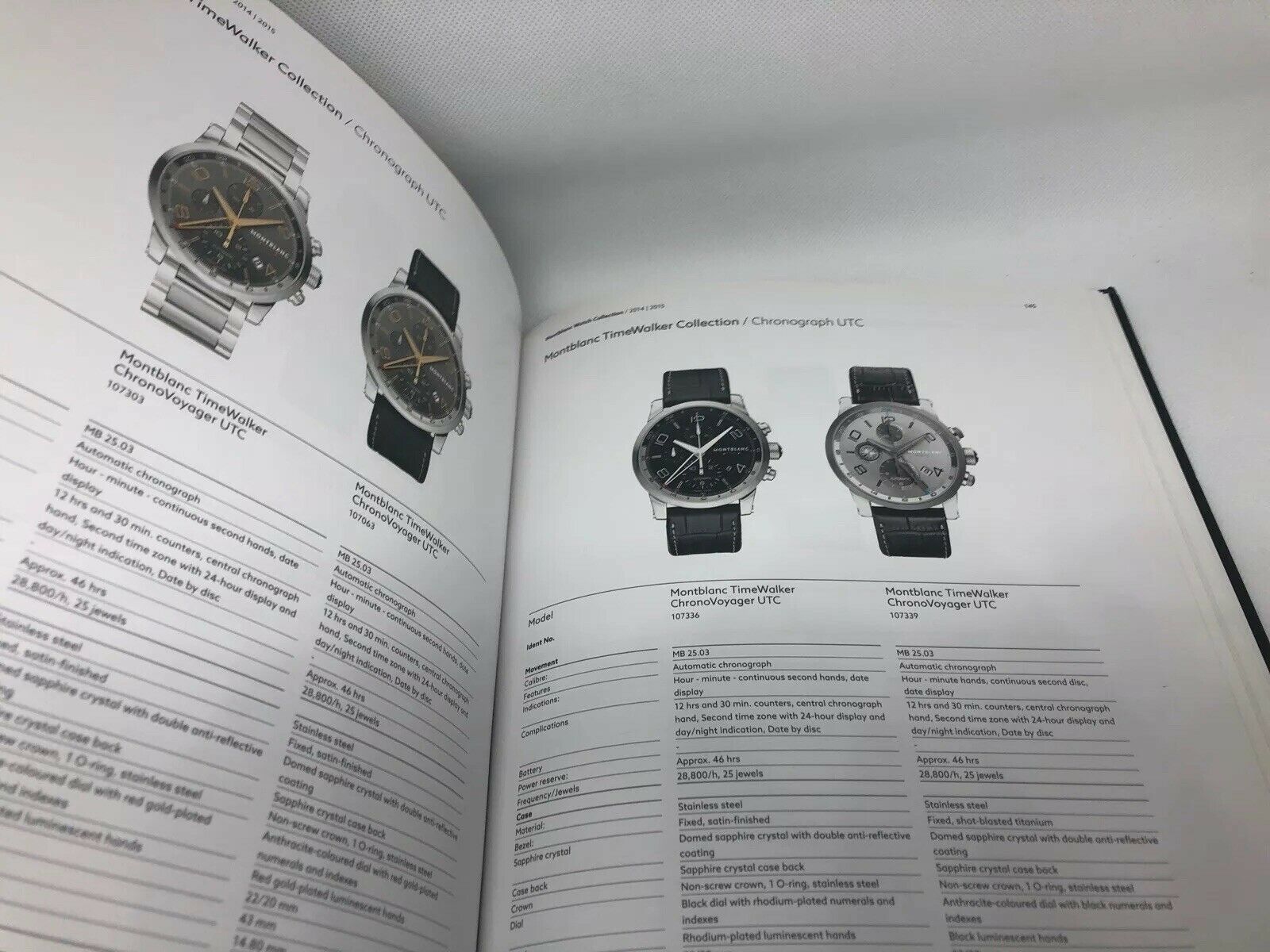 Montblanc Watch Manual Guide Hardcover Book 2014 2015