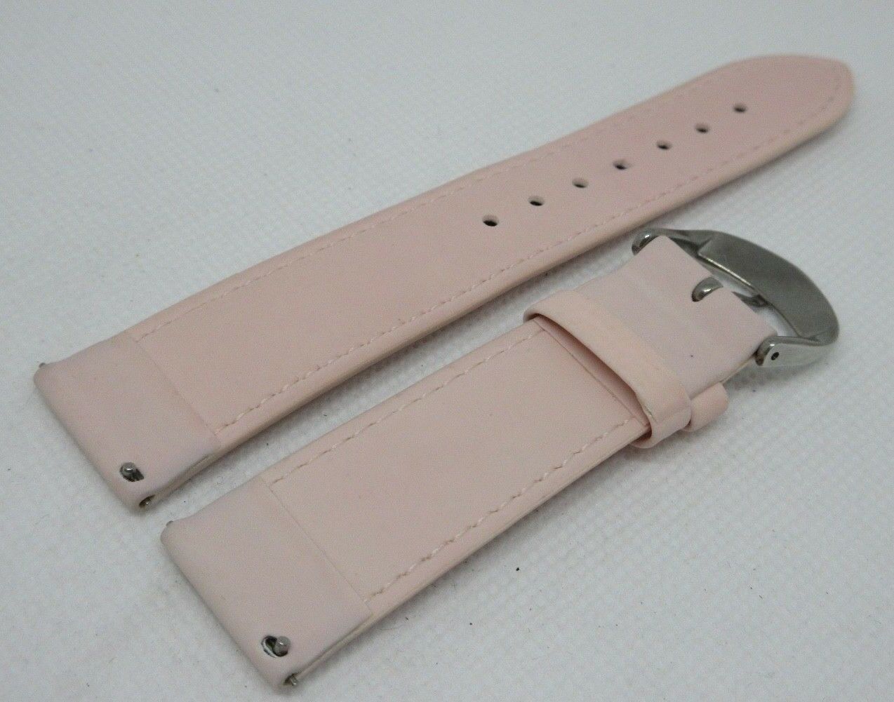 New Jacob & Co. 20mm Pink Poly Rubber Strap Tang Buckle Stainless Steel