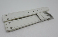 Giuliano Mazzuoli Manometro 18mm White Leather Strap Stainless Steel Buckle OEM