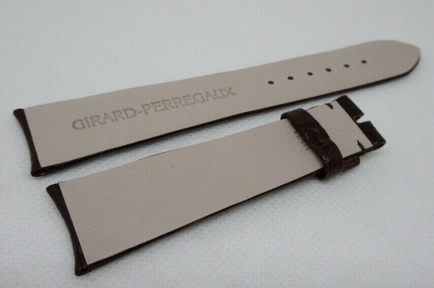 New Girard Perregaux 20mm Brown Alligator Strap OEM Genuine