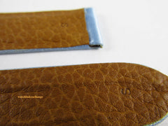 New Bedat & Co. 19mm Blue Silk Leather Strap OEM Short Size