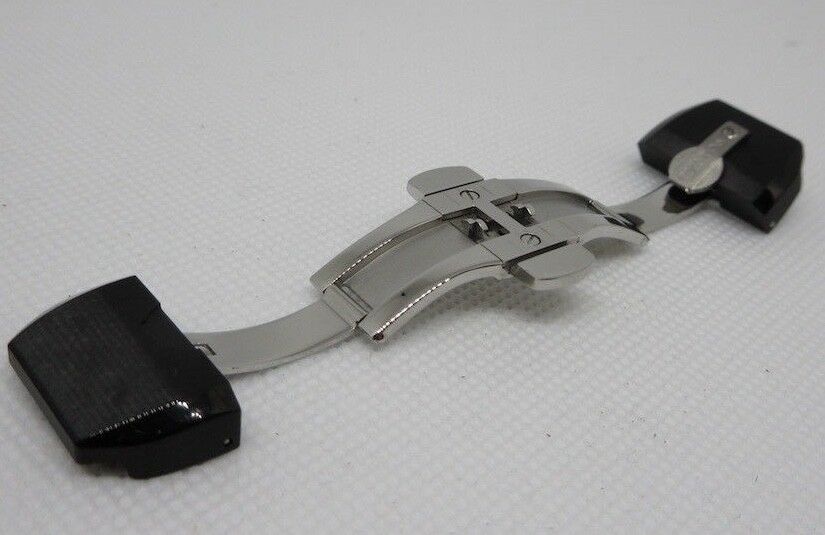 New Cvstos 18mm Stainless Steel Black Ceramic Deployant Buckle OEM