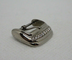 New Franck Muller 16mm 18k White Gold Diamond Tang Buckle OEM Genuine