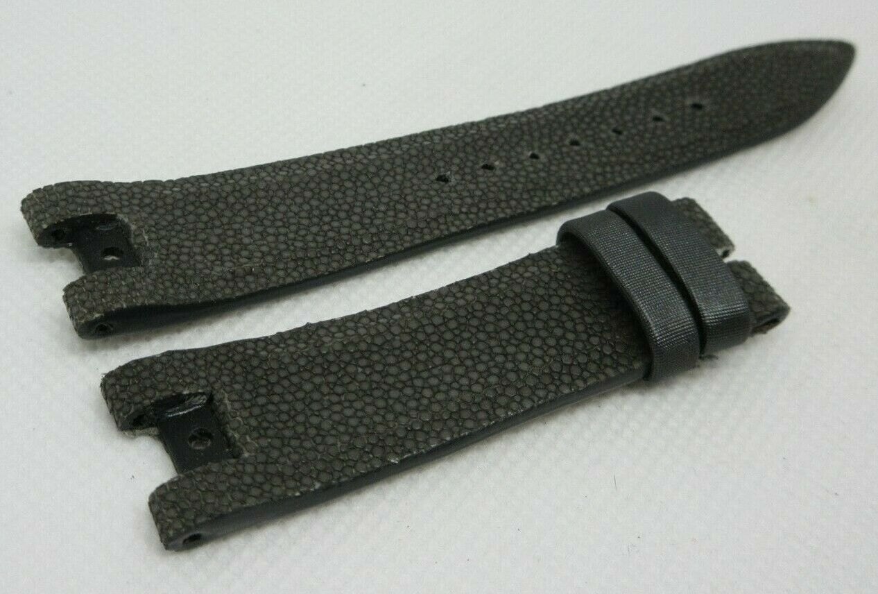 New Ulysse Nardin Strap Leather 18mm Sharkskin OEM Genuine Gray