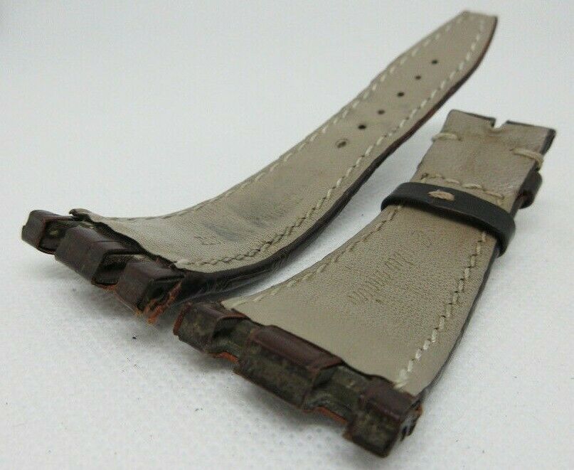 Audemars Piguet 28mm Brown Alligator Strap OEM Genuine for Royal Oak Offshore