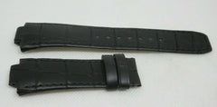 New Baume Mercier 25mm Black Alligator Strap OEM Genuine Bag