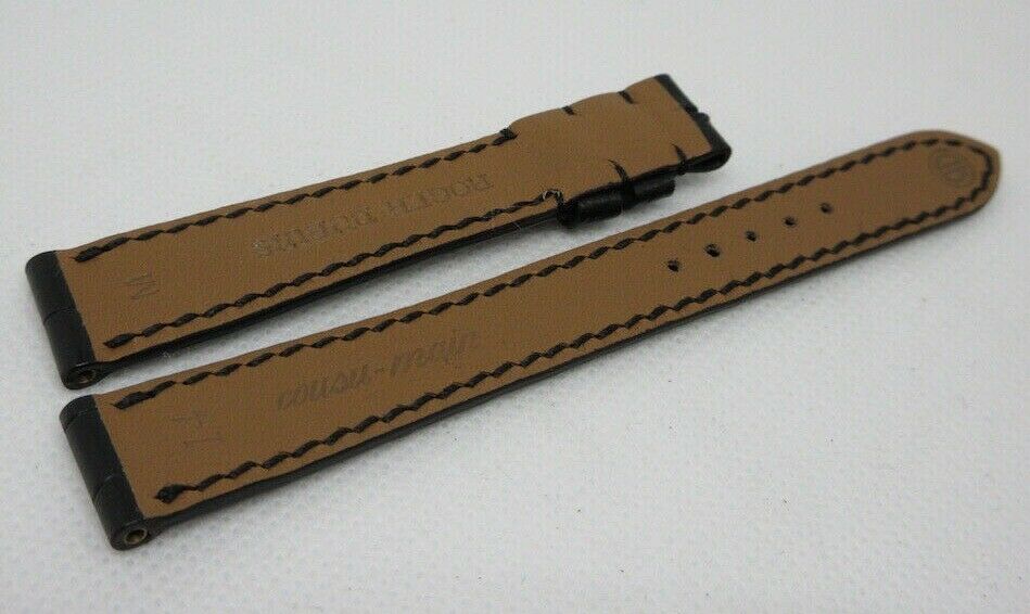 New Roger Dubuis 14mm Black Alligator Strap OEM Genuine