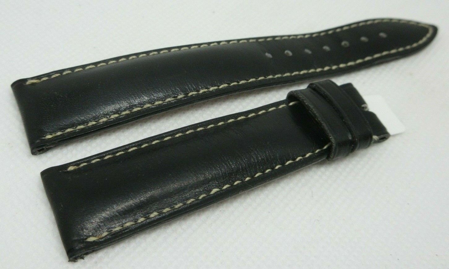 New Ulysse Nardin Black Leather Strap 19mm OEM Genuine