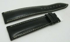 New Ulysse Nardin Black Leather Strap 19mm OEM Genuine