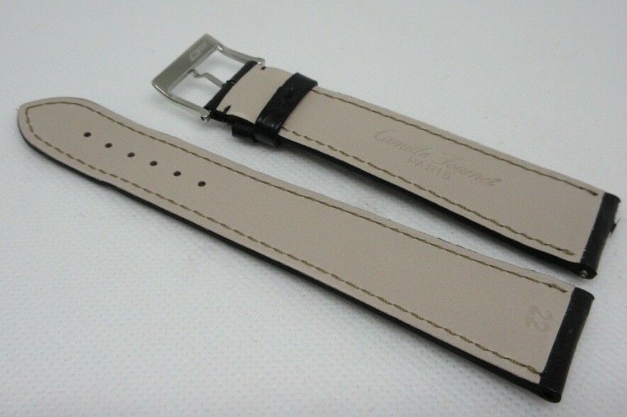 Camille Fournet 21mm Black Alligator Strap Buckle Genuine
