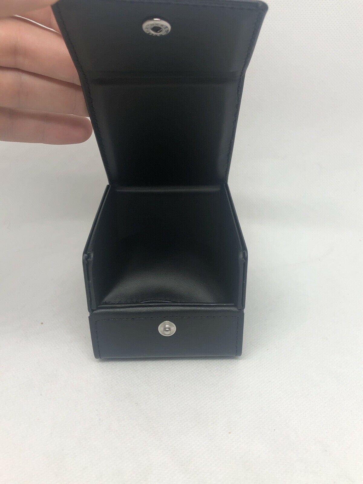 New Baume Mercier Watch Travel Case Black Leather OEM Genuine