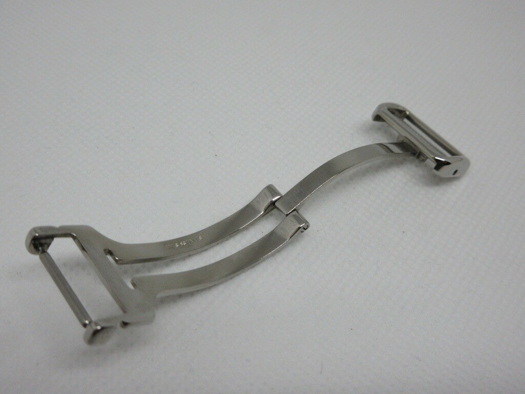 New Ebel 16mm Deployant Buckle Stainless Steel Polished OEM Bag