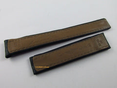 New Breitling 18mm Green Leather Strap for Deployant Buckle OEM