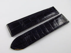 Cartier 20mm Navy Blue Alligator Strap OEM Bag